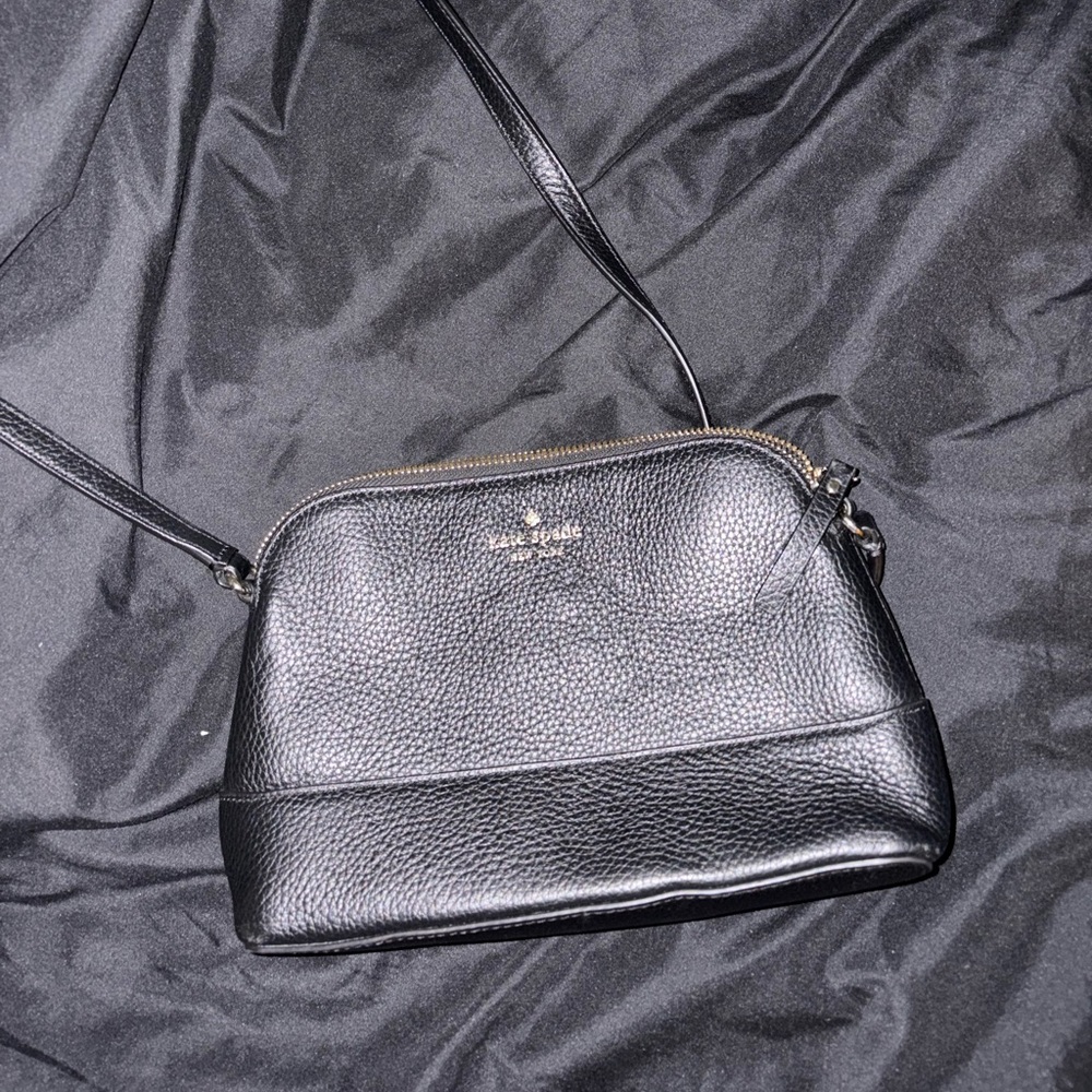 Kate Spade Black Pebbled Crossbody Bag